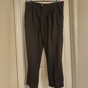 George pleated black pants. W:40 L:30